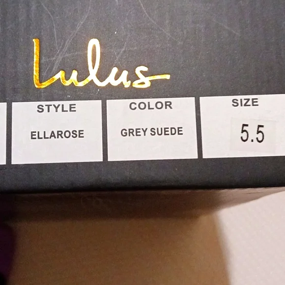 Lulu's Grey Stileto Heel size 5.5 - Picture 6 of 10